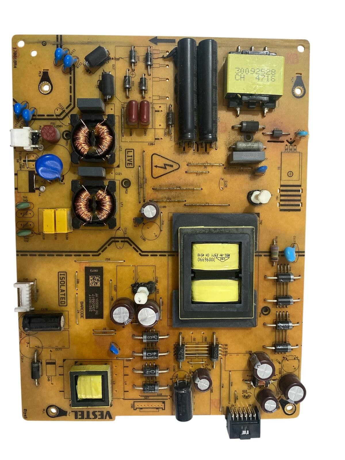 Vestel 49'' 4K UHD LED TV Güç ve Besleme Kartı (Power Supply Board) - 17IPS72 / Vestel 49UD8460 Orijinal