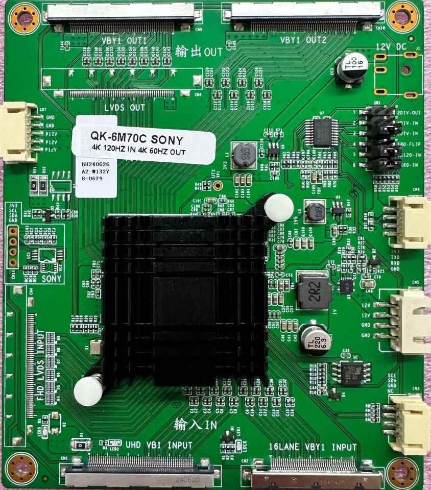 Sony QK-6M70C Timing Board – 4K 120Hz to 60Hz Panel Dönüştürücü Modül
