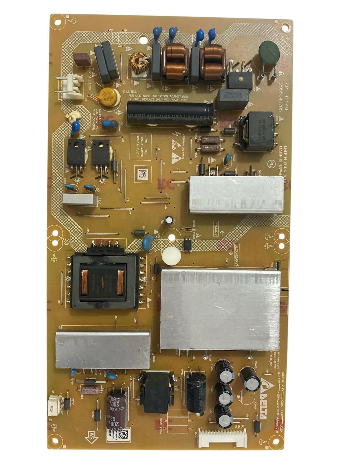 Arçelik 55'' 4K UHD Smart LED TV Güç ve Besleme Kartı (Power Supply Board) - AP-P125AM / 2955046705 / Arçelik A55L 8850 5B Orijinal