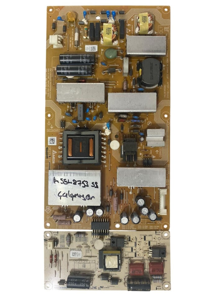 Arçelik 55'' 4K UHD LED TV Güç ve Besleme Kartı (Power Supply Board) - APDP-182A2 / 2955030704 / Arçelik A55L 8753 5S Orijinal