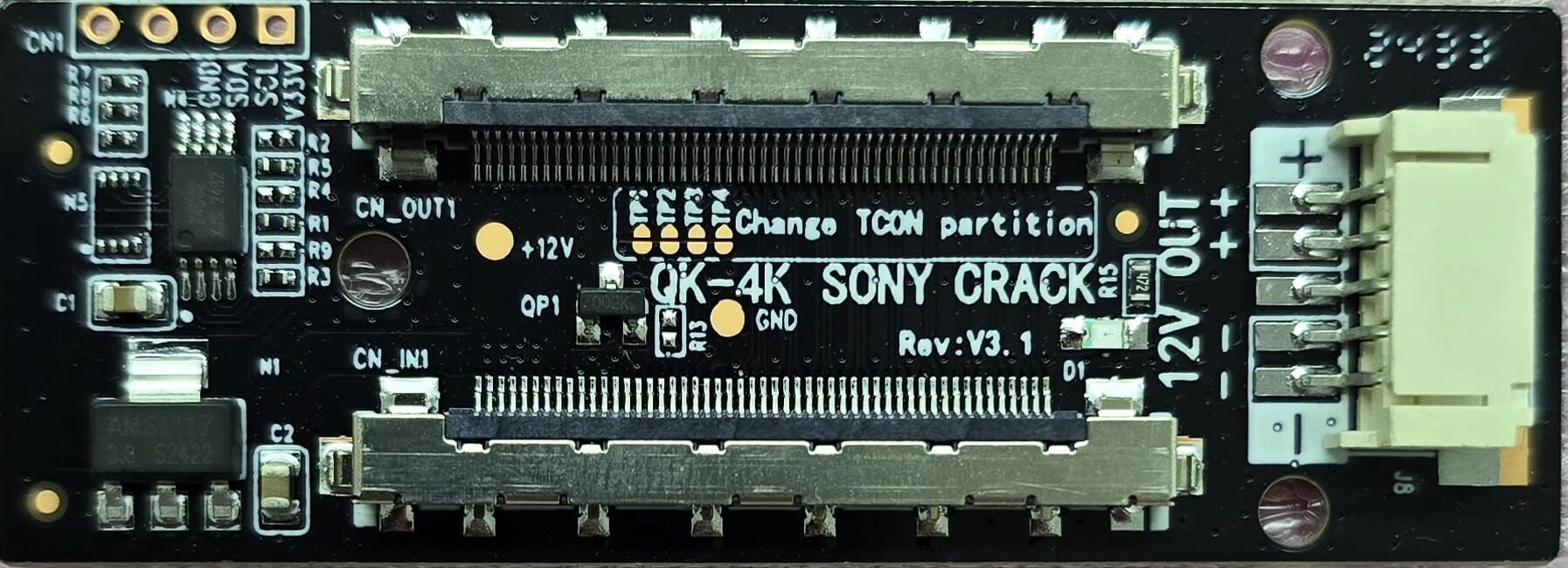QK-4K Sony Crack Modülü – Sony TV’lerde Farklı Panel Kullanımı için LVDS Adaptör
