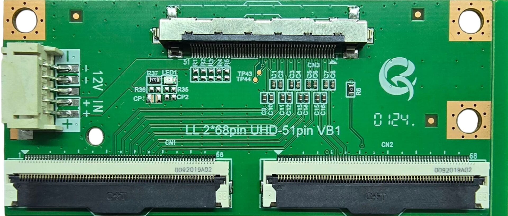 BOE Panel Uyumlu 2x68 Pin’den 51 Pin’e LVDS Dönüştürücü Modül