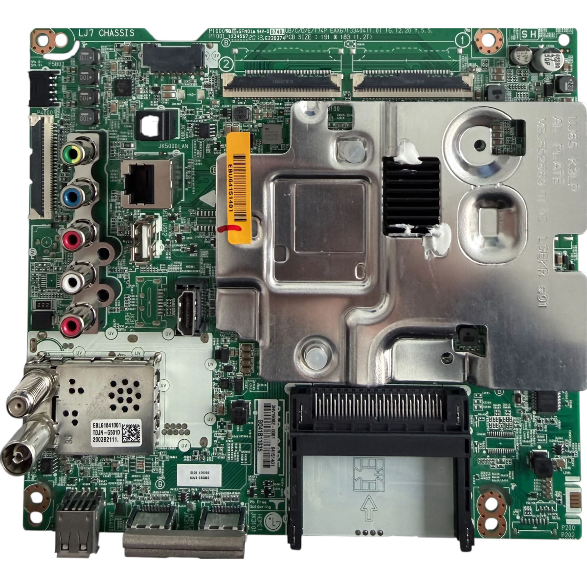 LG 55UJ630V Anakart – EAX67133404 (1.0) – Panel: HV550QUB-N4D – Sıfır Orijinal