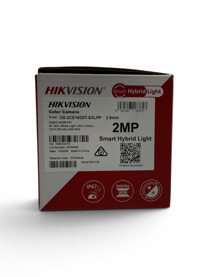 Hikvision DS-2CE16D0T-EXLPF Güvenlik Kamerası – 2MP IR Gece Görüşlü Sesli Kamer