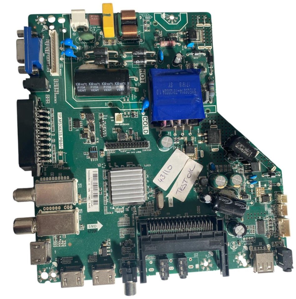 Awox 43110 TP.MS3663S.PB801 Anakart ve Besleme Kombine Kart
