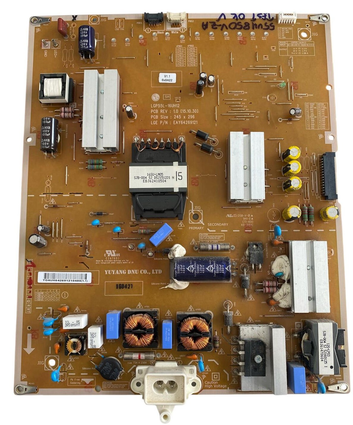 LG 55UH850V Besleme Kartı – EAY64269121 (LGP55-16CH)
