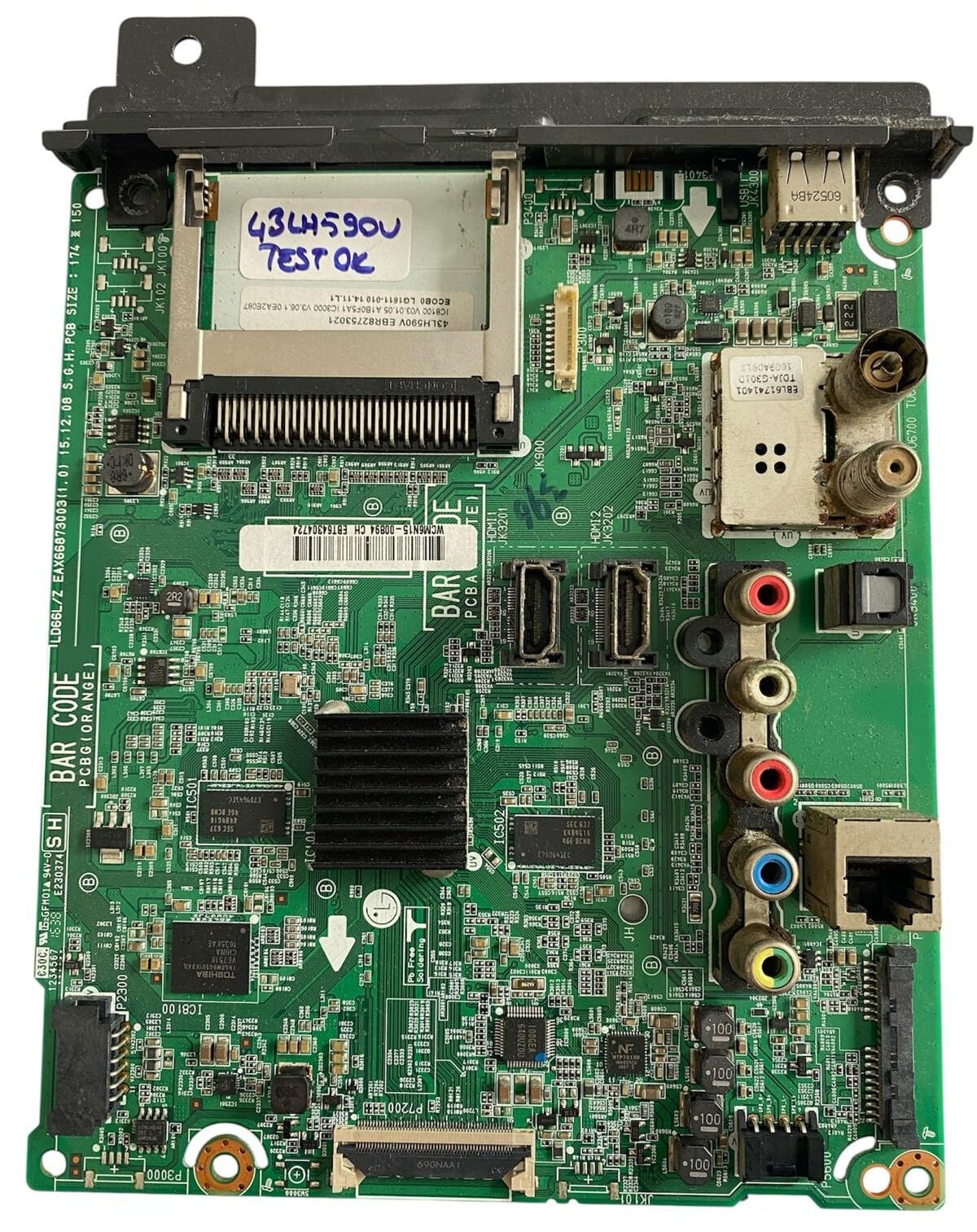 LG 43LH590V Anakart EAX66873003 (1.0) Smart Anakart