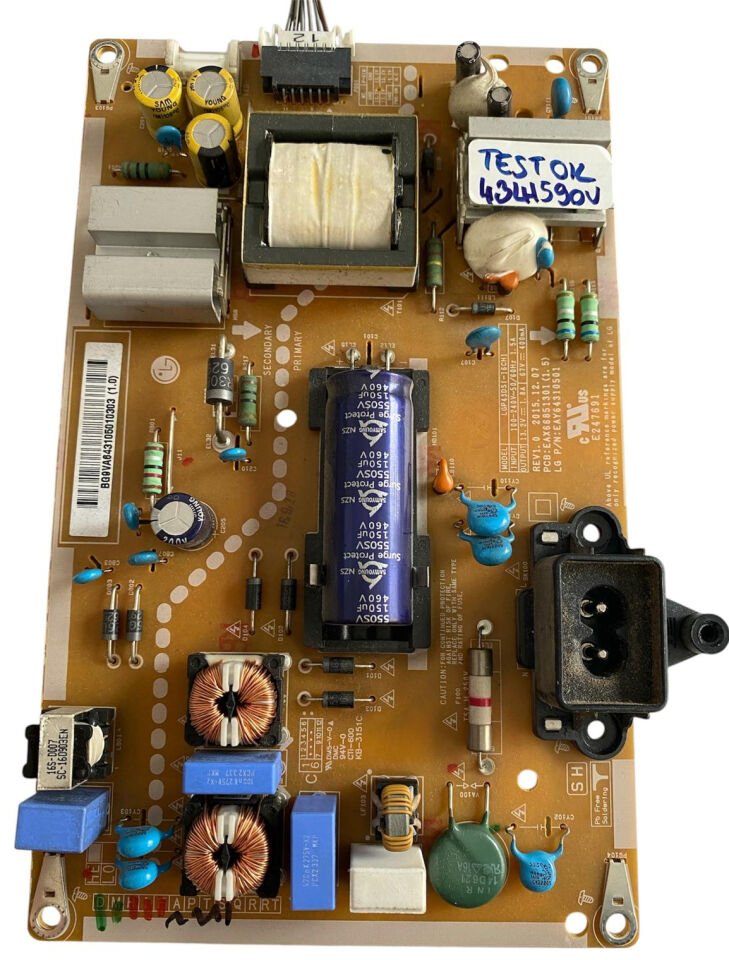 LG 43LH590V Besleme Kartı EAY64310501 (LGP43-16CH)