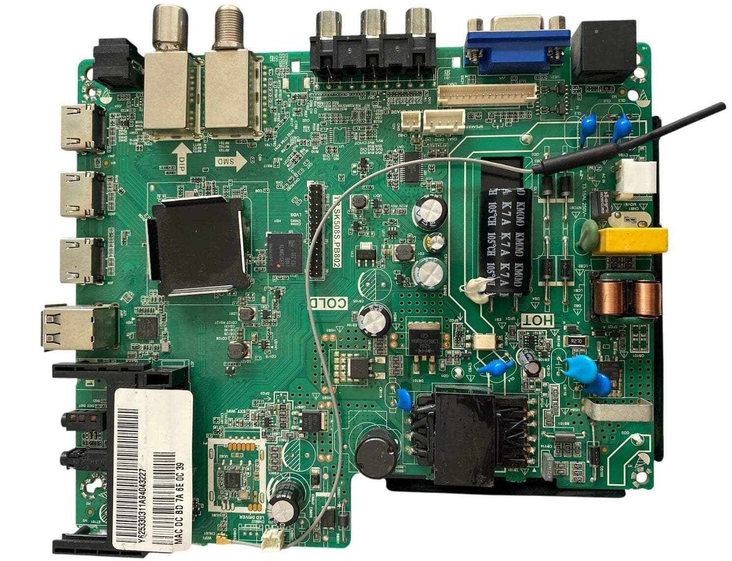 Onvo OV39150 Anakart TP.SK508S.PB802 Unıversal Smart Combo TV Anakartı