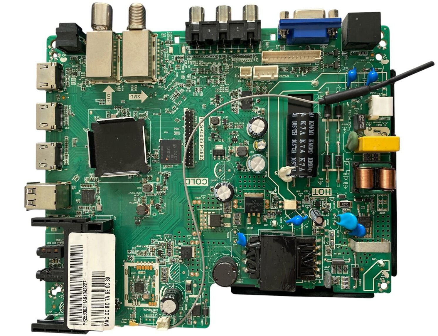 Onvo OV39150 Anakart TP.SK508S.PB802 Unıversal Smart Combo TV Anakartı