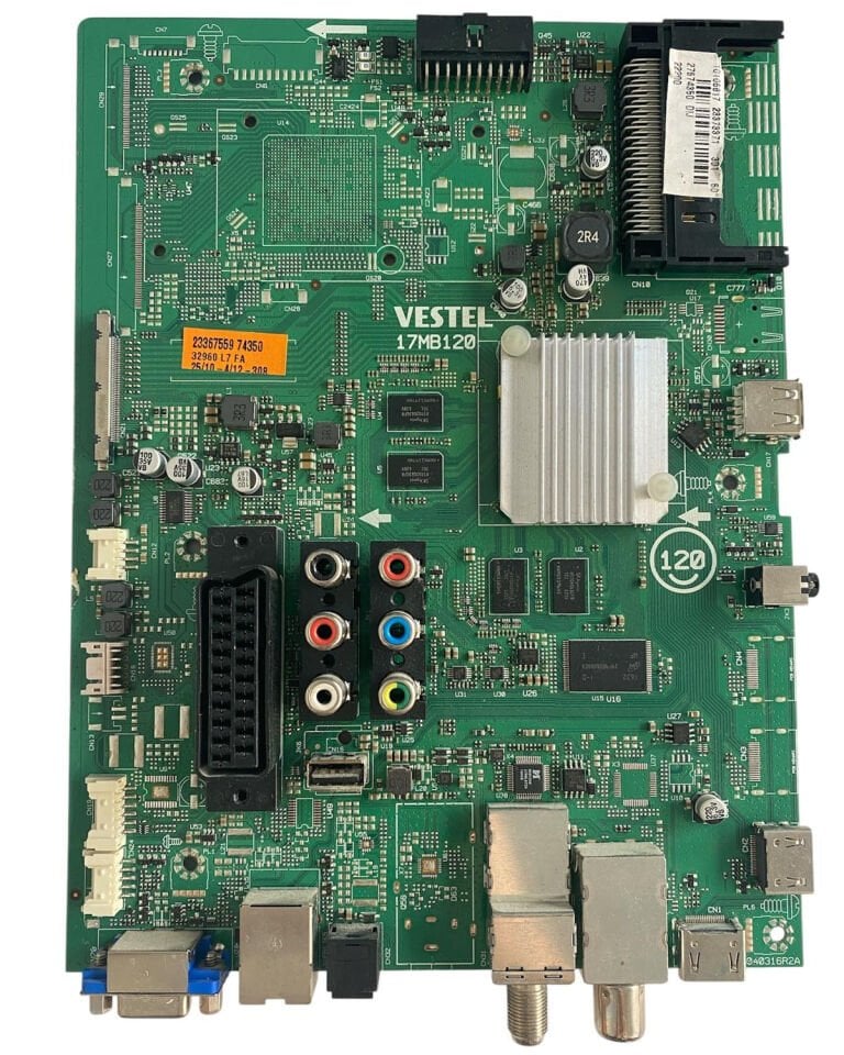 Vestel 50UB8300 Anakart – 17MB120 Orijinal 4K Smart LED TV Anakartı (Universal Kart)