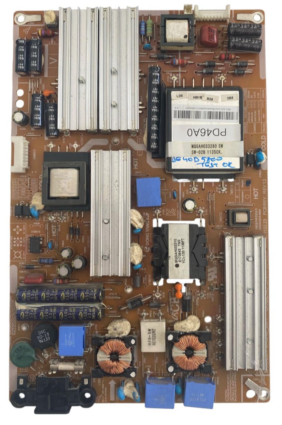 Samsung UE40D5800 Besleme Kartı (Power Supply) – BN44-00422B Orijinal TV Güç Kartı