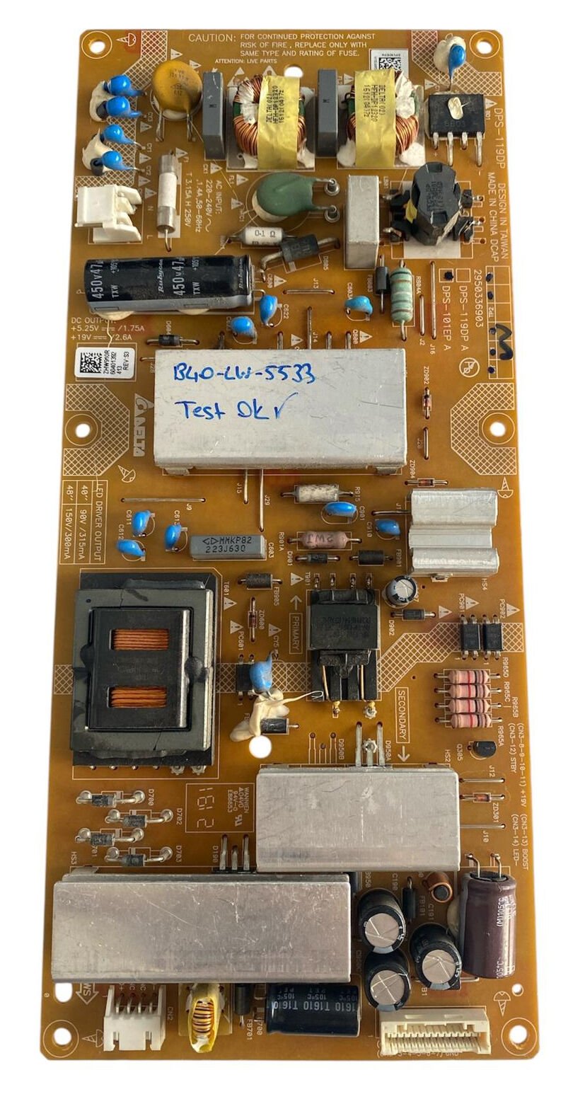 Beko B40-LW-5533 Besleme Kartı – Delta DPS-119DP 2950336903 Orijinal Power Supply