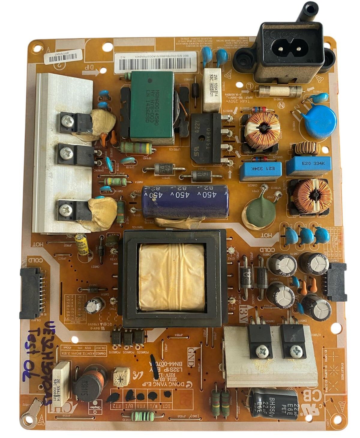 Samsung UE32H5070ASXTK Besleme Kartı – BN44-00701A L32S1P_EY Orijinal Power Supply
