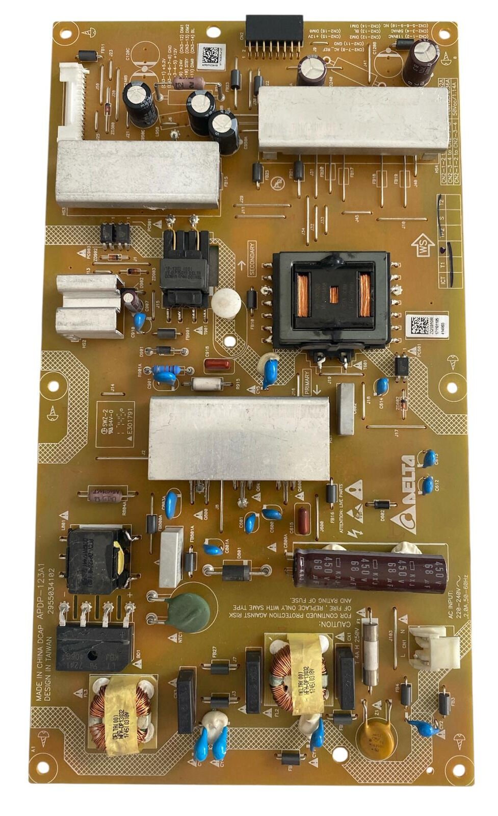 Arçelik A49-LB-7505B Besleme Kartı – Delta APDP-123A1 2955034102 Orijinal Power Supply
