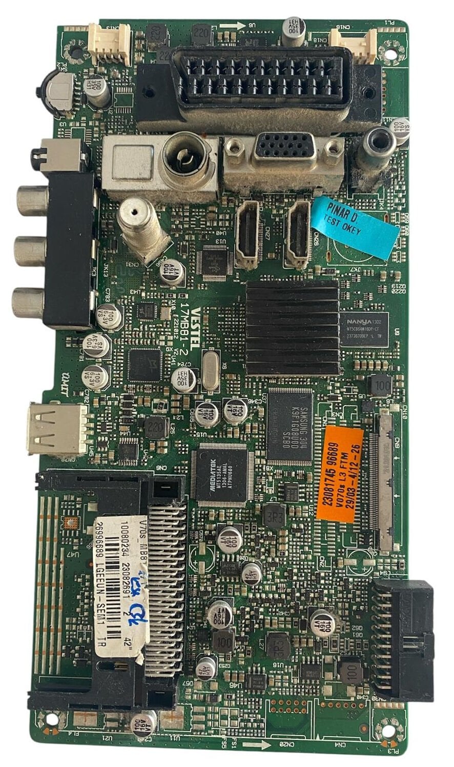 Vestel 17MB81-2 Anakart – 23082691 Orijinal 42'' LED TV Main Board