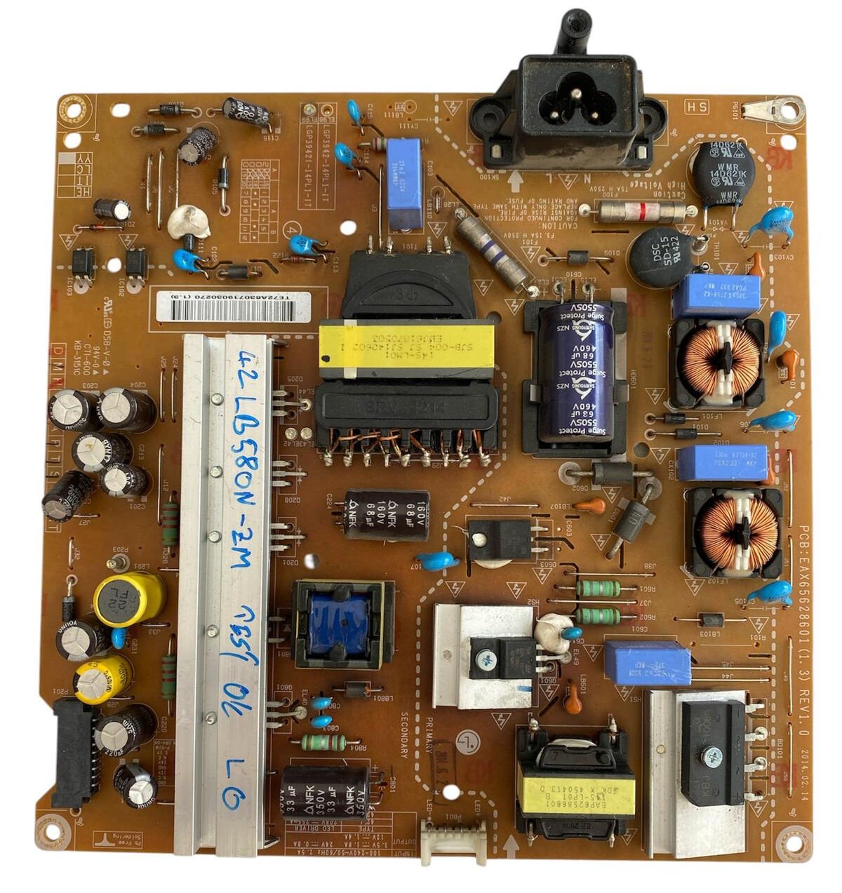 LG 42LB580N Besleme Kartı – EAX65628601 (1.3) LGP3942-14PL1 Orijinal Power Board