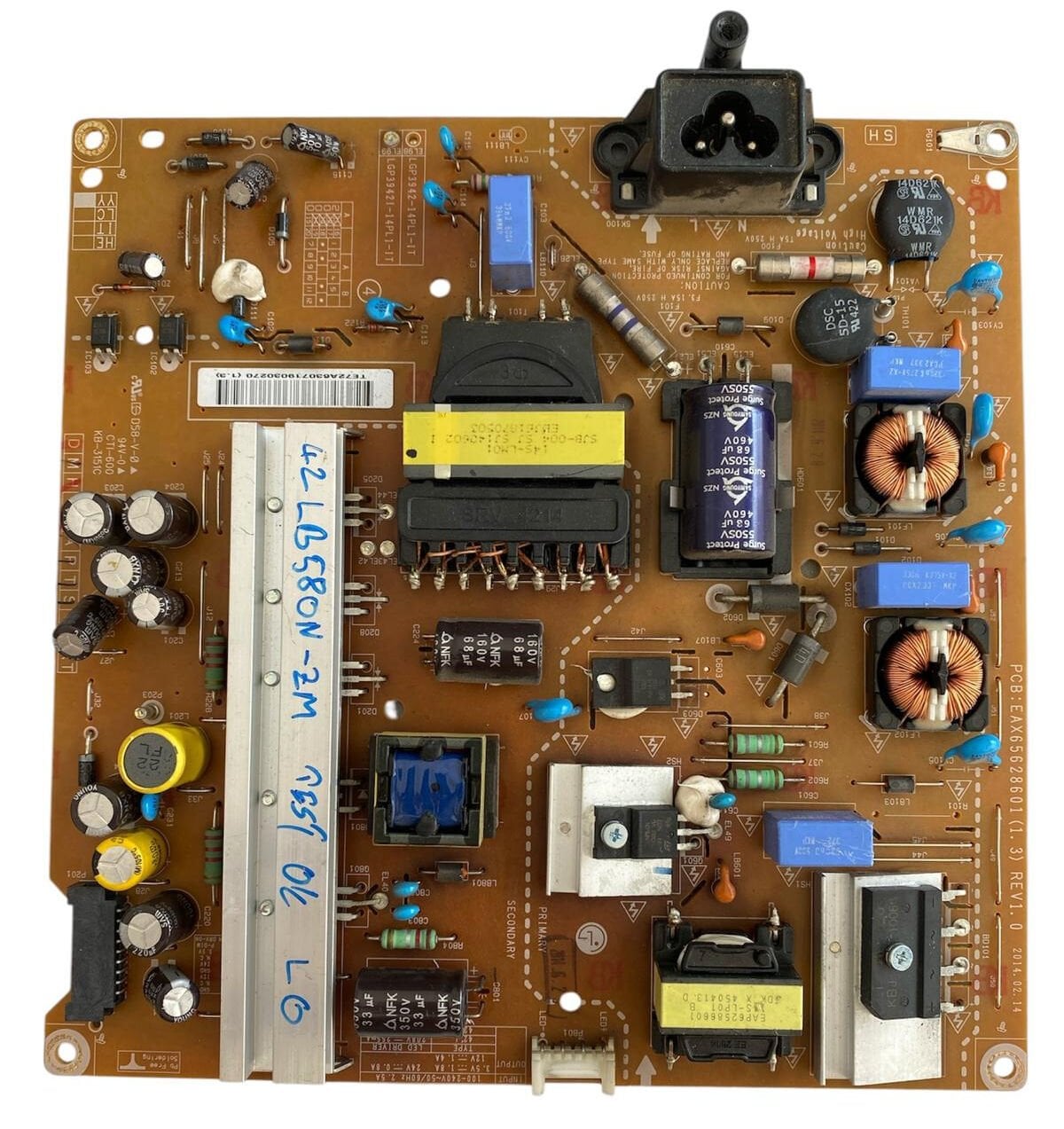 LG 42LB580N Besleme Kartı – EAX65628601 (1.3) LGP3942-14PL1 Orijinal Power Board