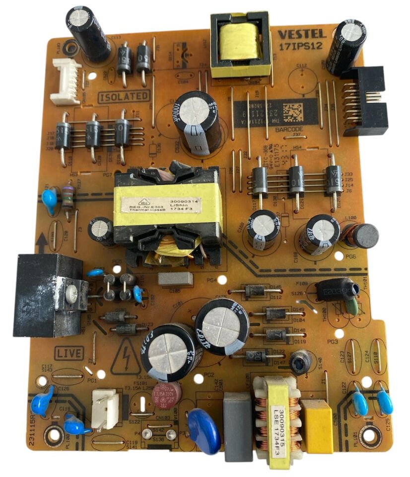 Vestel 17IPS12 Power Board – 23312119 Orijinal 48'' LED TV Besleme Kartı