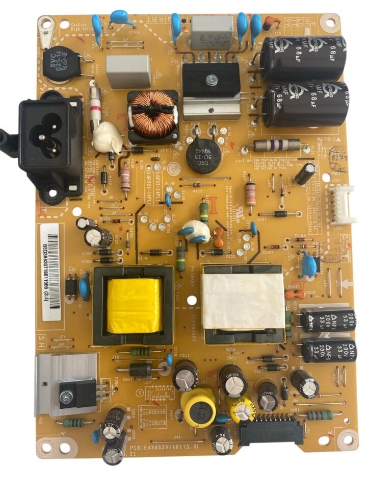 LG 32LB652V Besleme Kartı – EAX65391401 (3.0) Orijinal LGP32-14PL1 LED TV Power Board