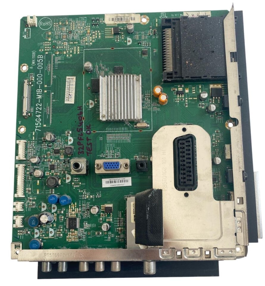 Philips 32PFL5406H Anakart – 715G4722-M1B-000-005B Orijinal LED TV Main Board