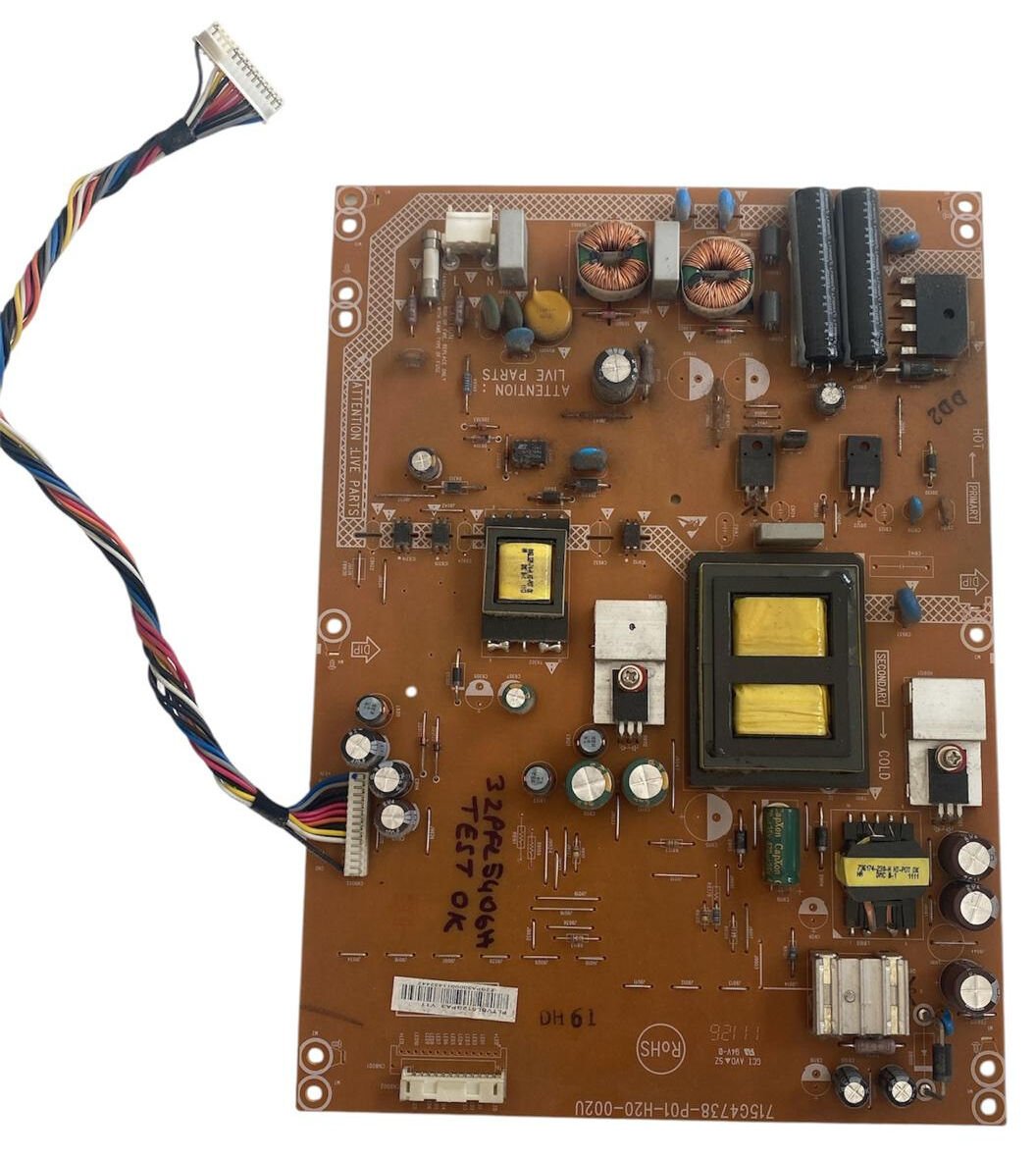 Philips 32PFL5406H Besleme Kartı – 715G4738-P01-H20-002U Orijinal Power Supply