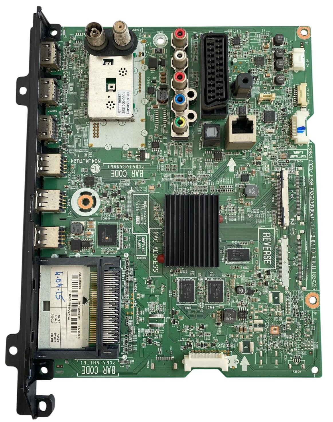 LG 55LA620S Anakart – EAX64797004(1.1) Orijinal Smart 3D Full HD TV Main Board