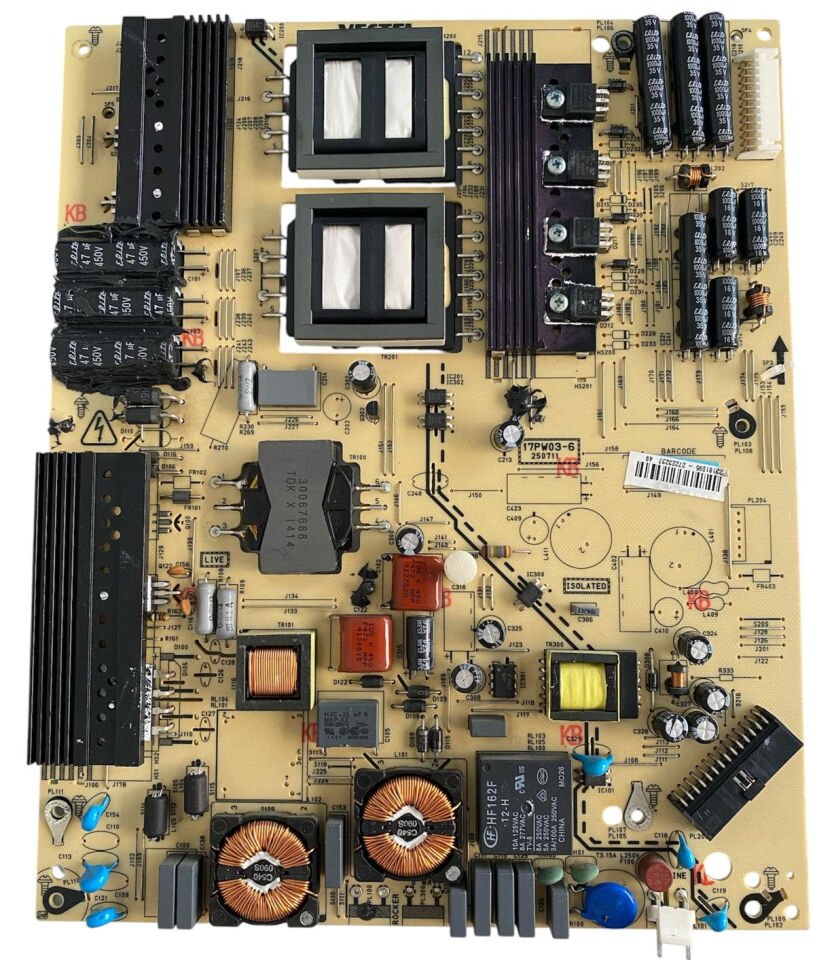 Vestel 50UA9200 Besleme Kartı – 17PW03-6 Orijinal 4K Ultra HD TV Power Supply