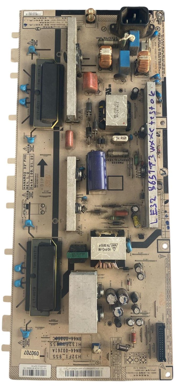 Samsung LE32B651T3W Besleme Kartı – H32F1_9SS Orijinal LCD TV Power Supply (BN44-00261A)
