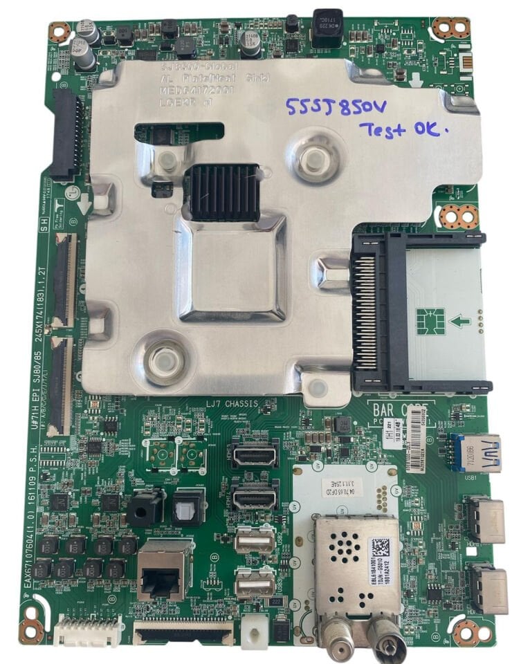 LG 55SJ850V Uyumlu Anakart – EAX67107604 (1.0) Orijinal NanoCell Smart TV Main Board