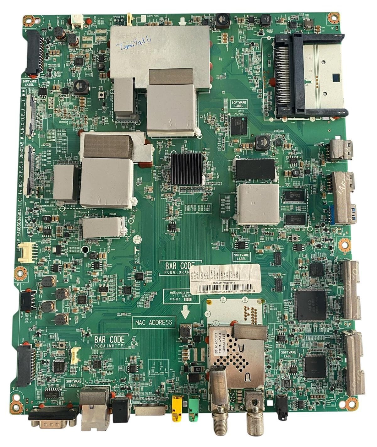 LG 65UB950V Anakart – EAX65684604 (1.0) Orijinal Smart 4K Ultra HD Ultra Slim Çıkma Main Board