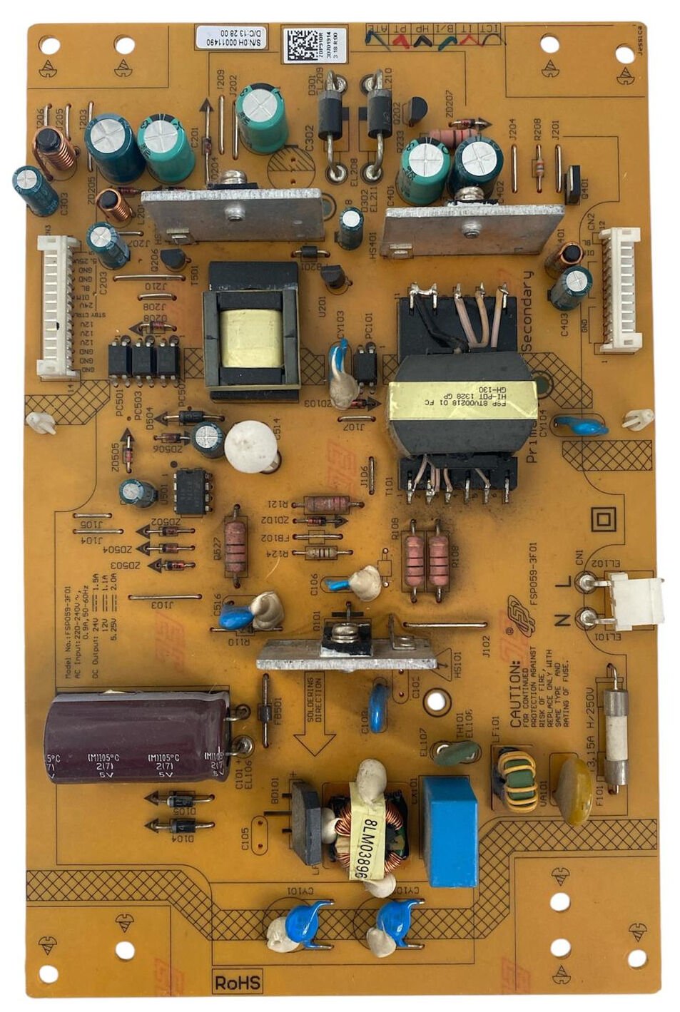 Arçelik A32LB4310 Besleme Kartı – FSP059-3F01 Orijinal Çıkma Power Supply