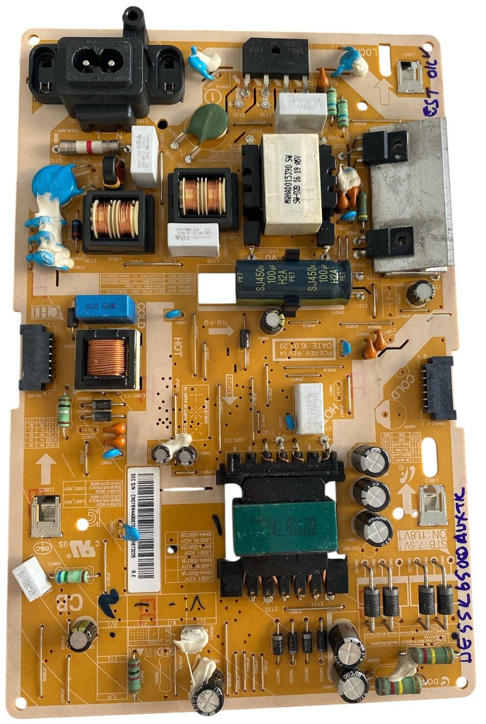Samsung BN44-00872A Besleme Kartı – UE55K6500 L55E1_KDY Orijinal Çıkma Power Supply
