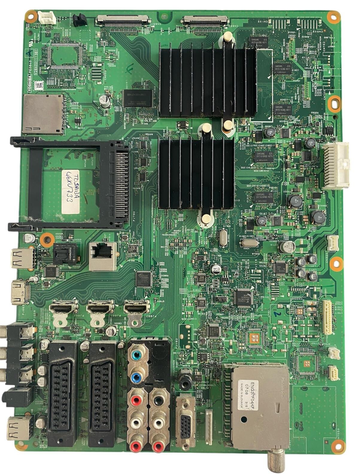 Toshiba 46XV733 Anakart – PE0840 V28A001113B1 Orijinal Temiz Söküm Main Board