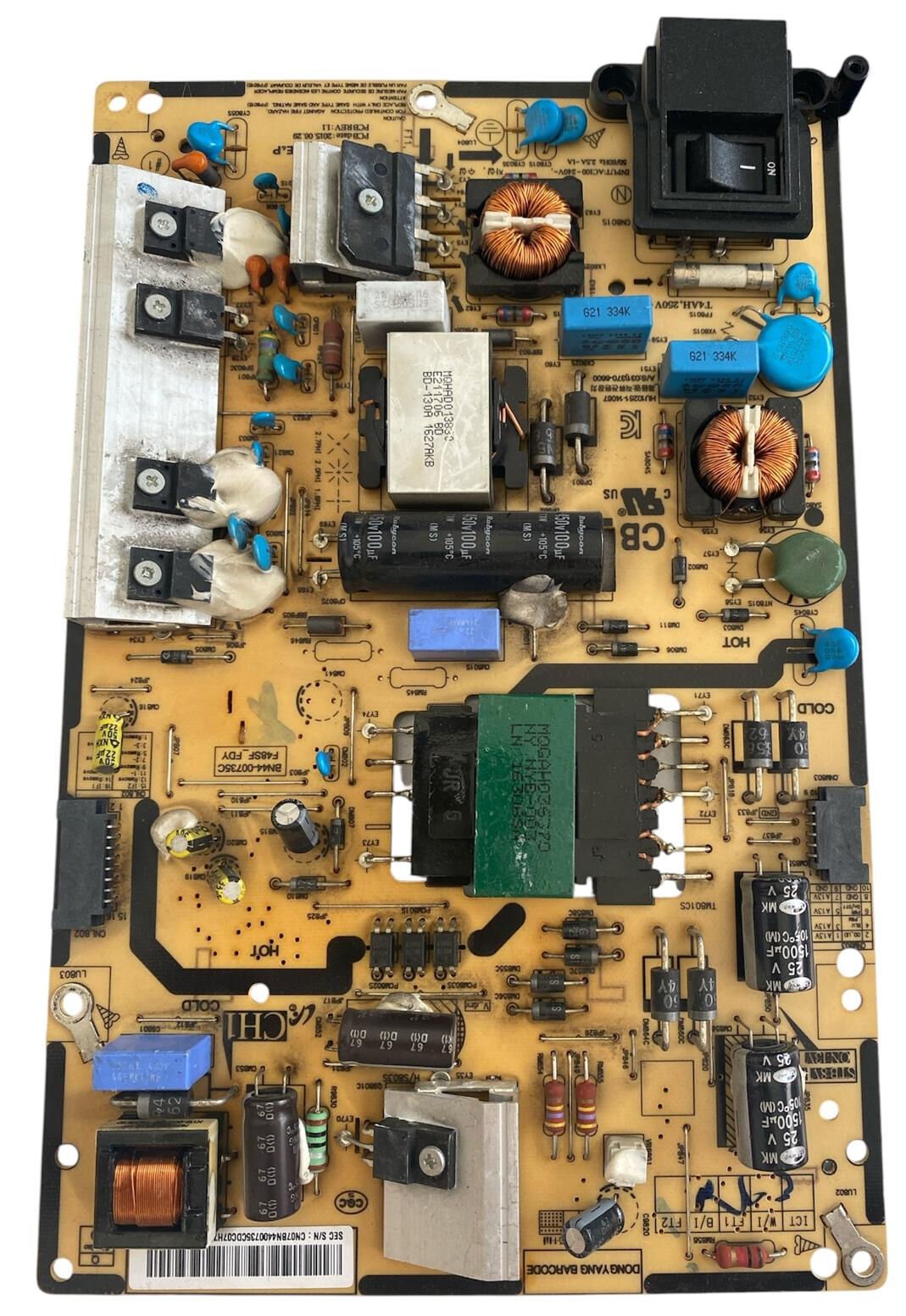 Samsung BN44-00123A Alternatifi Değil Orijinal BN44-00735C LH48DME LFD Monitör Besleme Kartı F48SF_FDY Power Board