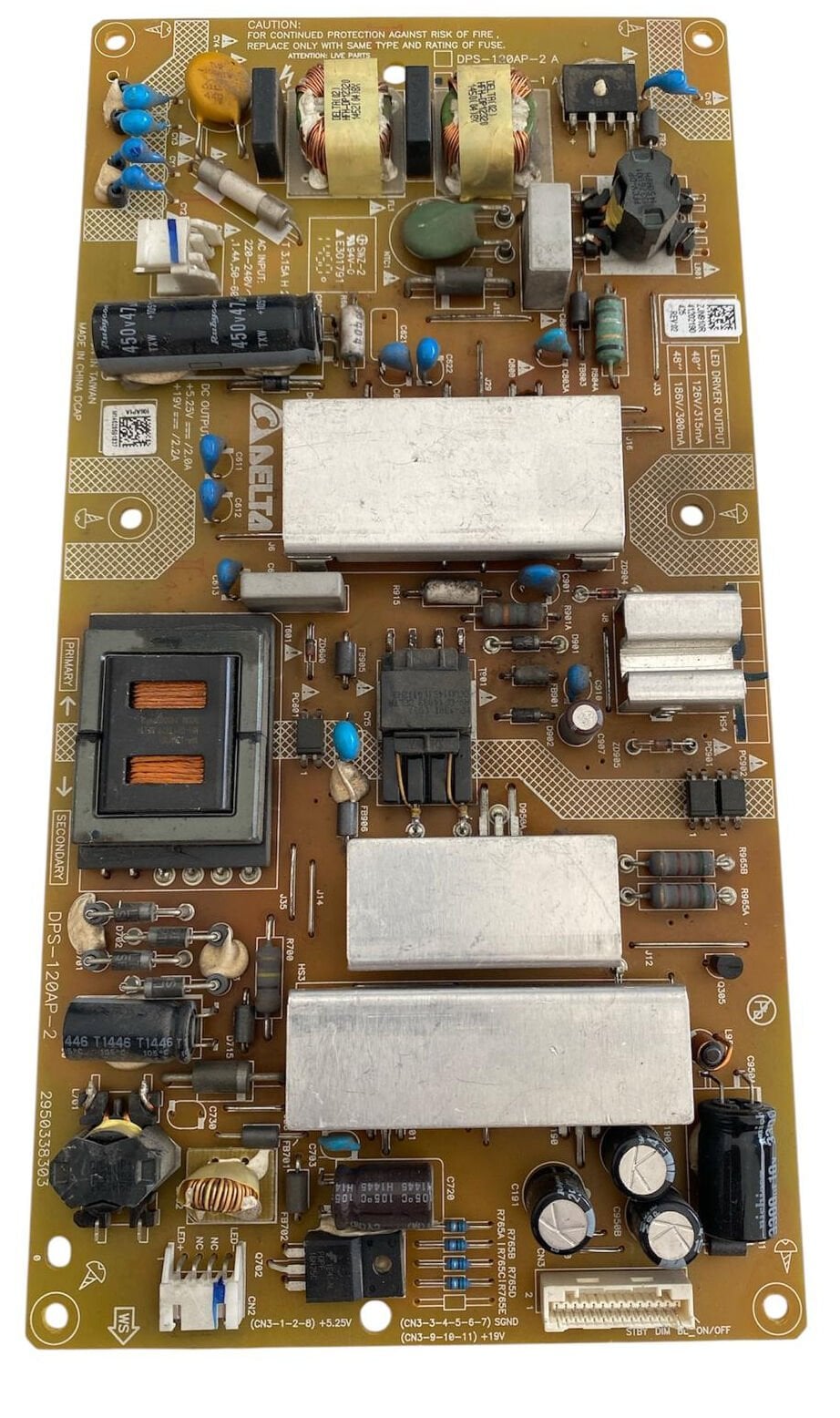 Arçelik A40 LB 6536 Besleme Kartı Delta DPS-120AP-2 2950338303 Orijinal TV Power Supply
