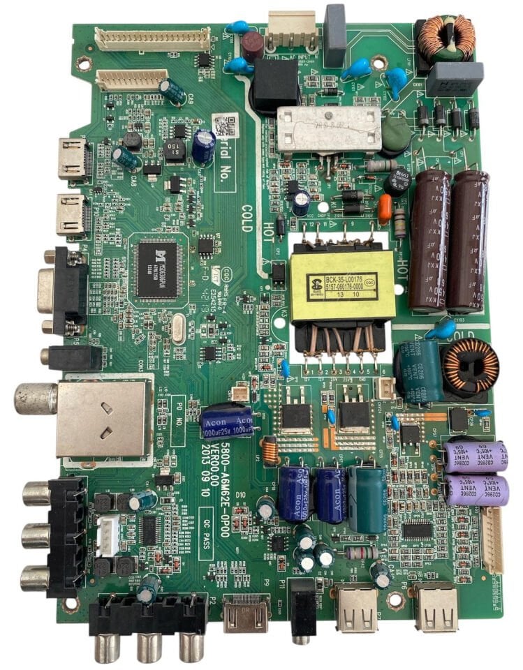 Next YE4036 Anakart Skyworth 5800-A6M62E-0P00 Orijinal TV Main Board (Combo)
