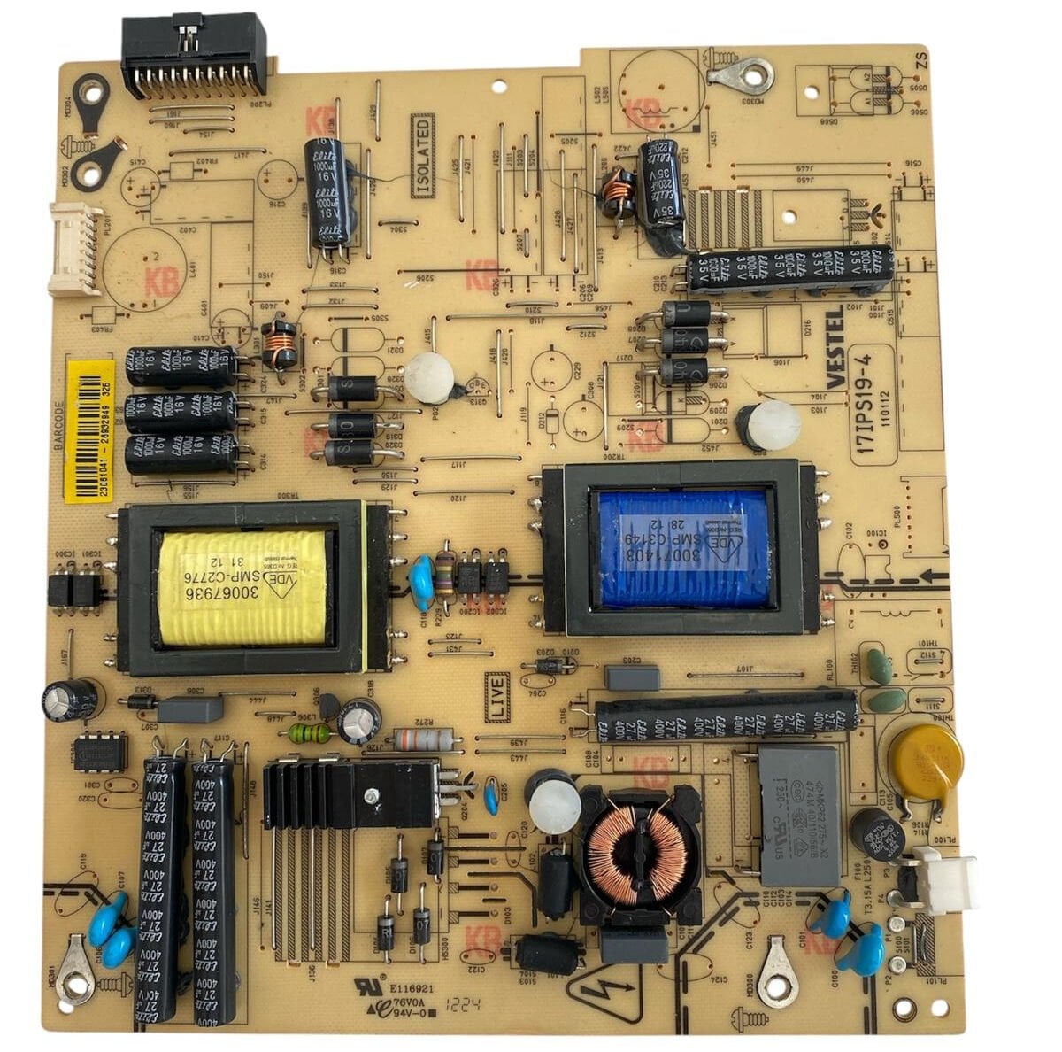 Vestel Satellite 32PF5045 Besleme Kartı 17IPS19-4 Orijinal TV Power Supply (Barkod: 23061041)