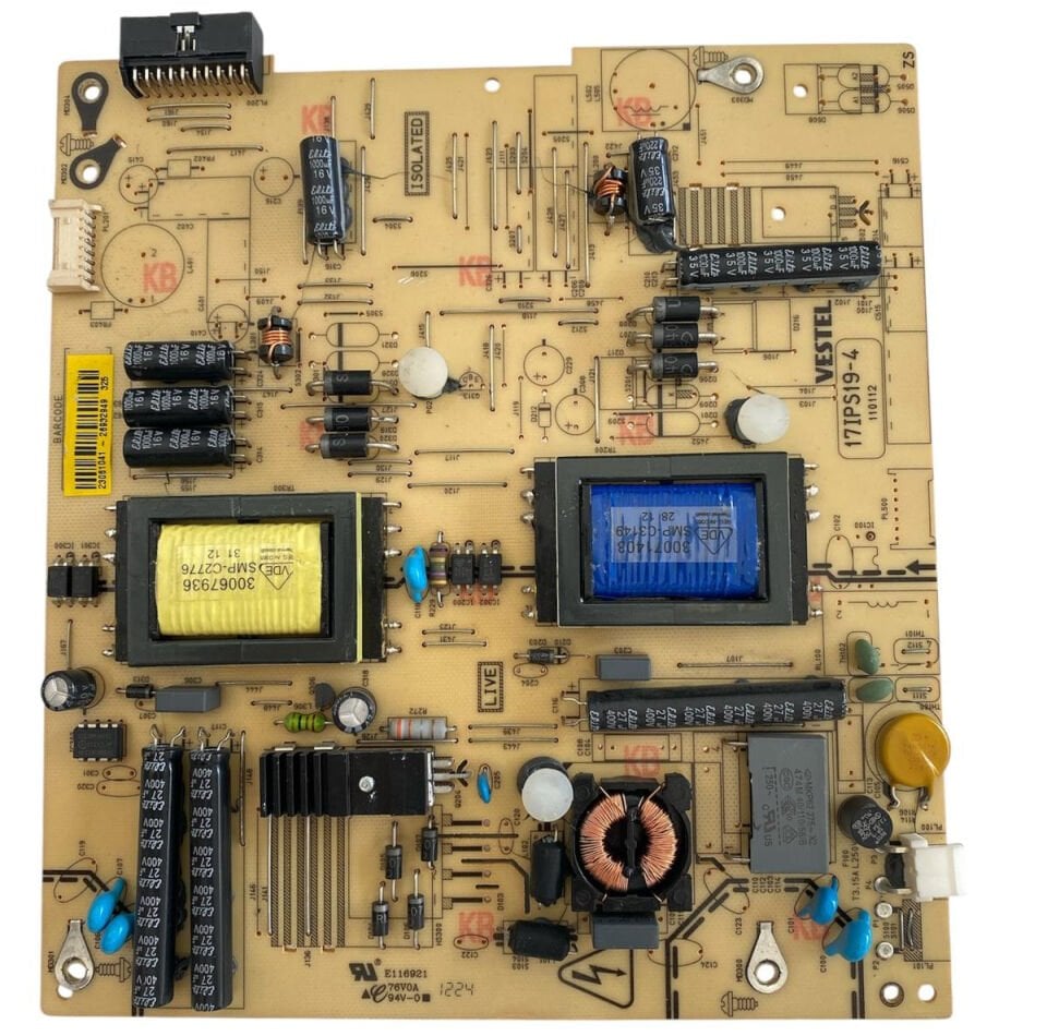 Vestel Satellite 32PF5045 Besleme Kartı 17IPS19-4 Orijinal TV Power Supply (Barkod: 23061041)