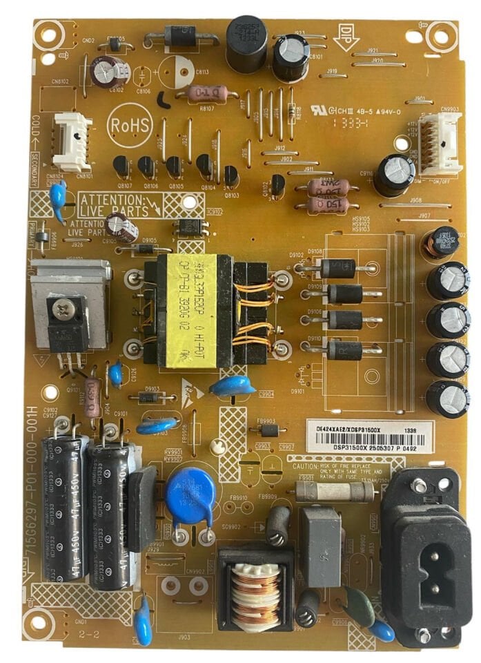Philips 42PFL3108 Besleme Kartı 715G6297-P01-000-001H Orijinal TV Power Supply