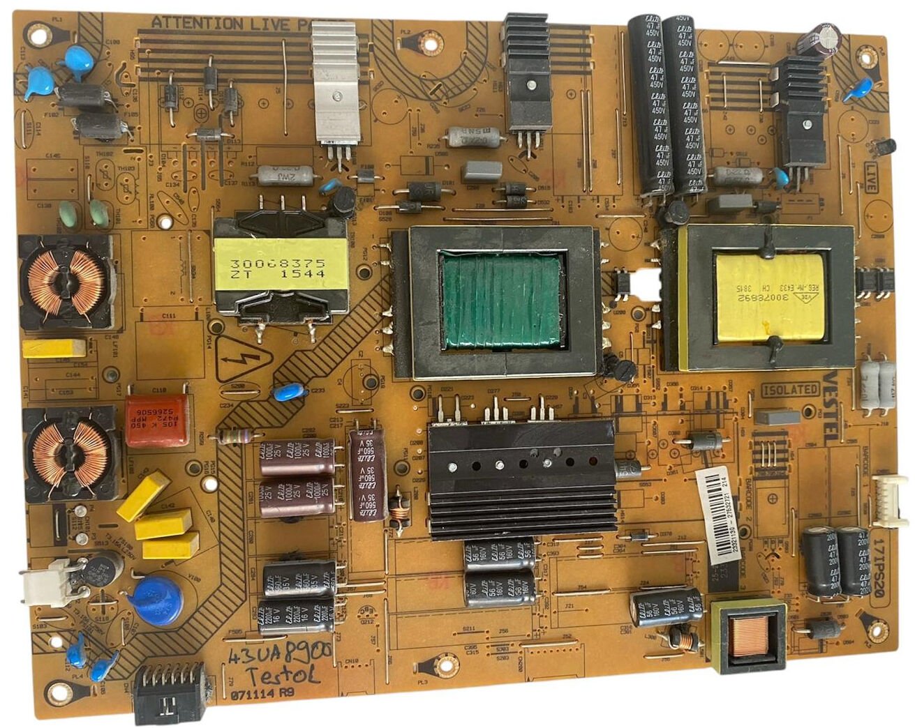Vestel 17IPS20 Güç Besleme Kartı (Power Supply) - 23321139 - 43UA8900 Uyumlu