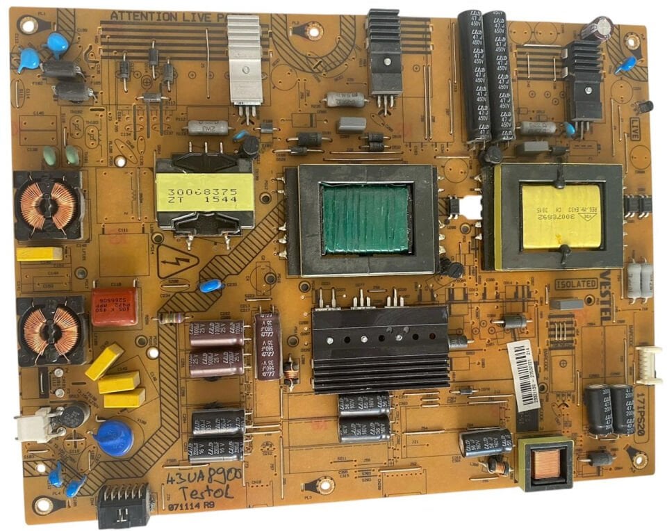 Vestel 17IPS20 Güç Besleme Kartı (Power Supply) - 23321139 - 43UA8900 Uyumlu