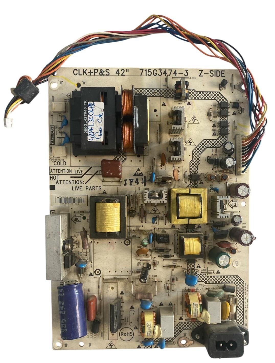 Philips 42PFL3604/12 Besleme Kartı 715G3474-2 715G3474-3 Orijinal Power Board