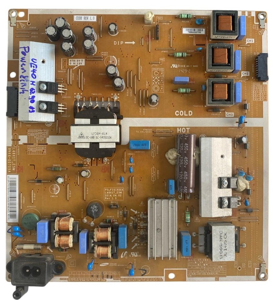 Samsung UE40H6290 Besleme Kartı BN44-00709A L48X1T_ESM Orijinal Power Supply
