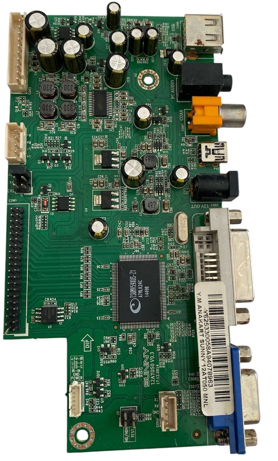 Sunny SN032DLD Anakart (Mainboard) - 12AT050 V0.3 - TSUMV59XUS-Z1