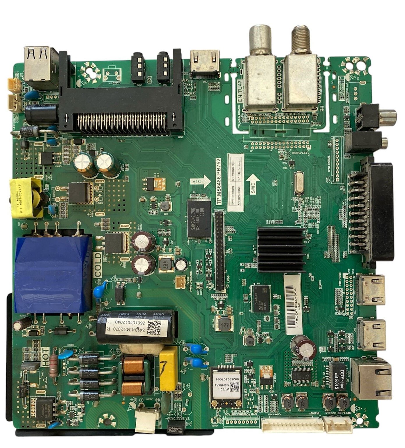 Profilo 43PA309E TV Anakart TP.MS6486.PB752 Orijinal Beslemeli Main Board