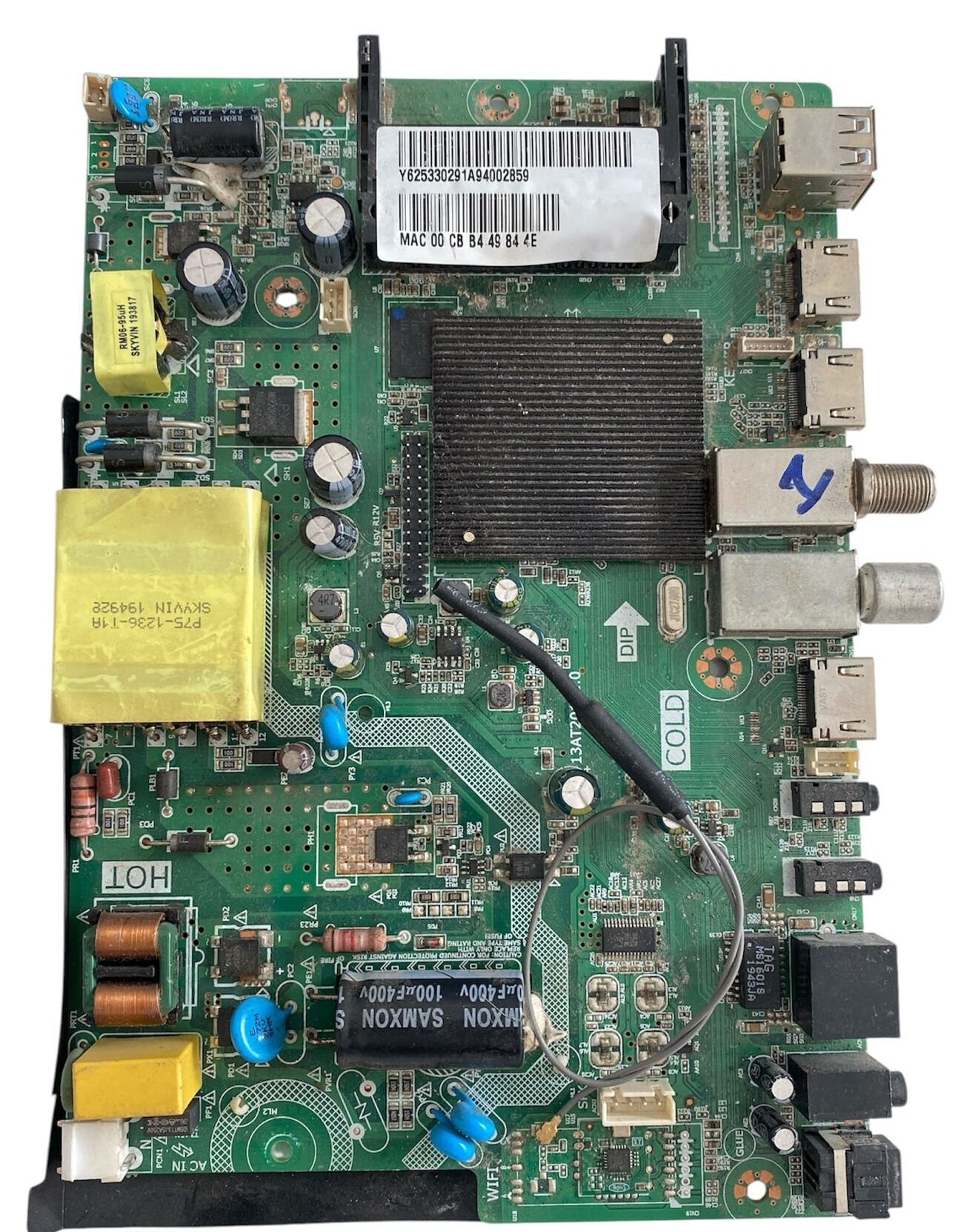 Axen AX43DIL13/0216 Anakart (Mainboard) - Sunny 13AT201V1.0 - Dahili Beslemeli Smart TV Kartı