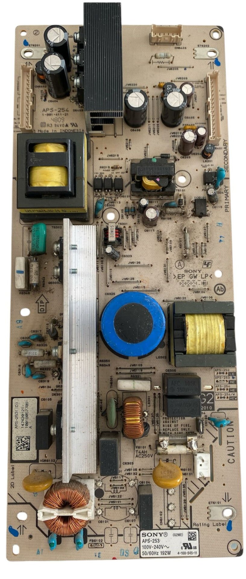 Sony KDL-40BX400 Güç Besleme Kartı (Power Supply) - APS-253 - 1-468-545-11