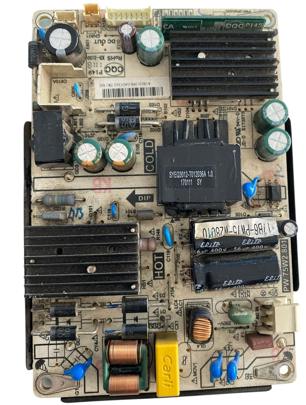Sunny SN43LEDA88 Güç Besleme ve LED Sürücü Kartı (Power Supply) - PW.75W2.801
