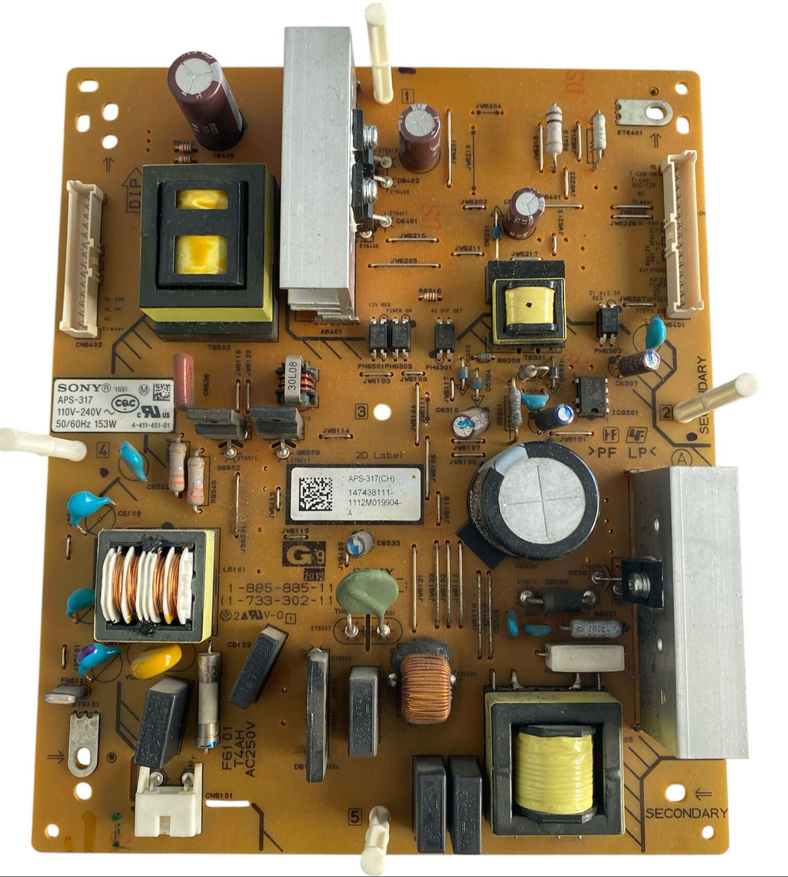 Sony KDL-32BX340 TV Besleme Kartı APS-317(CH) 1-474-381-11 Orijinal Power Board